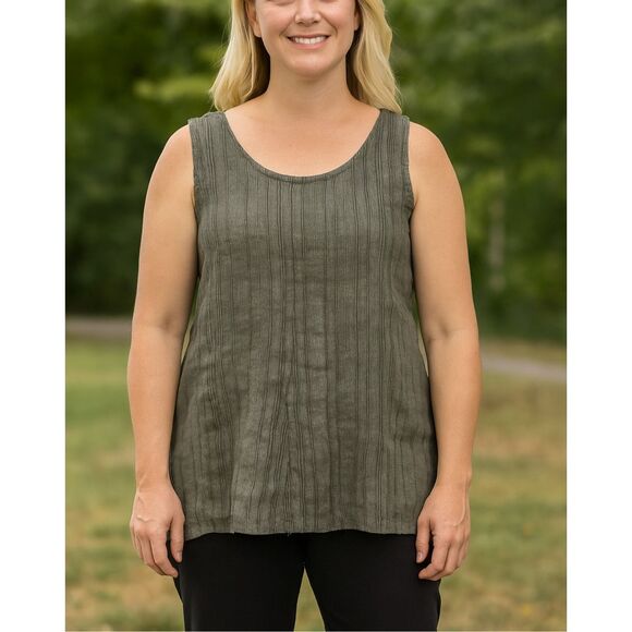 Flax NWOT linen sleeveless top size small - Picture 1 of 7